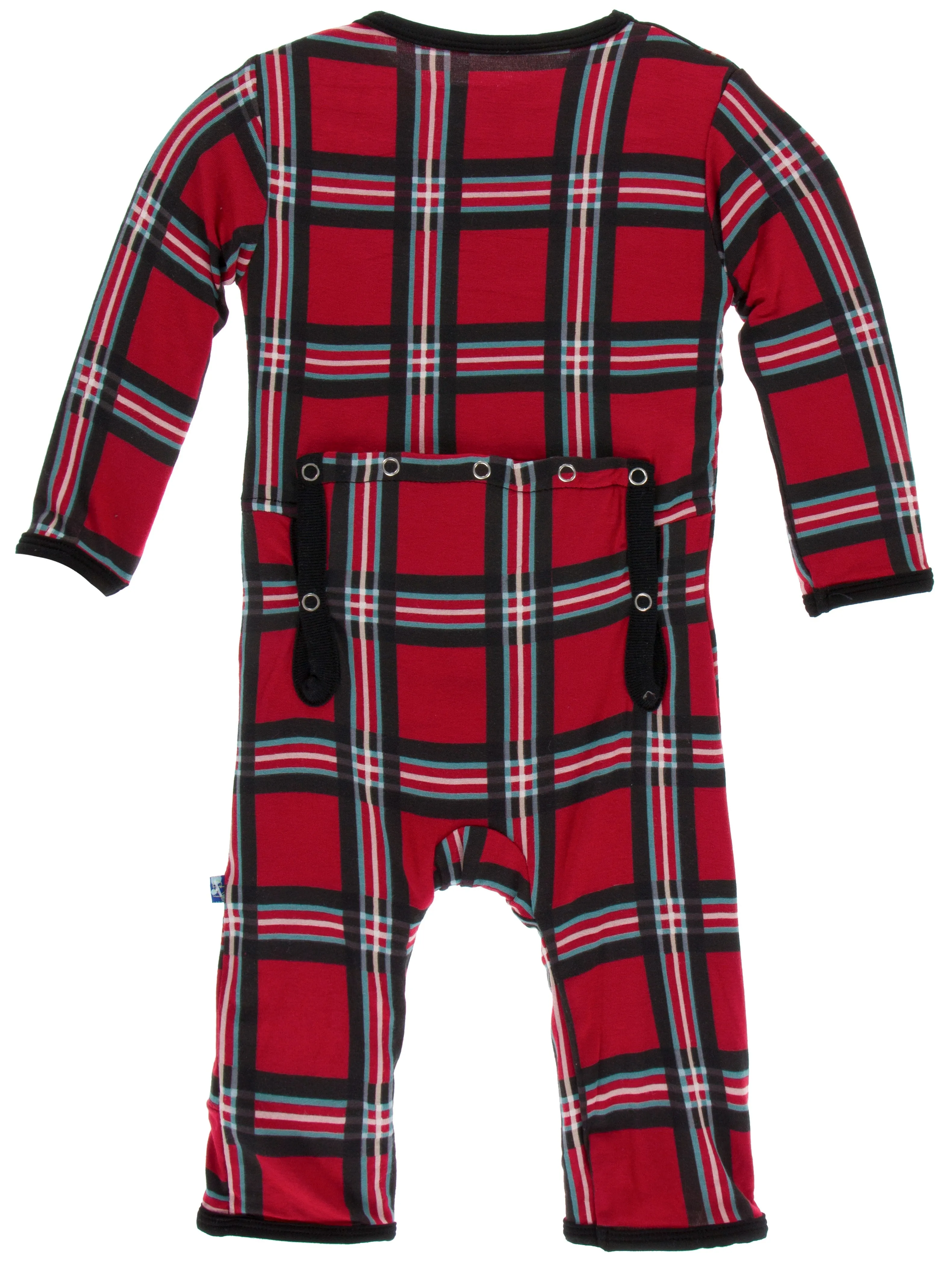 KicKee Pants Christmas Plaid 2019 Coverall with Zipper