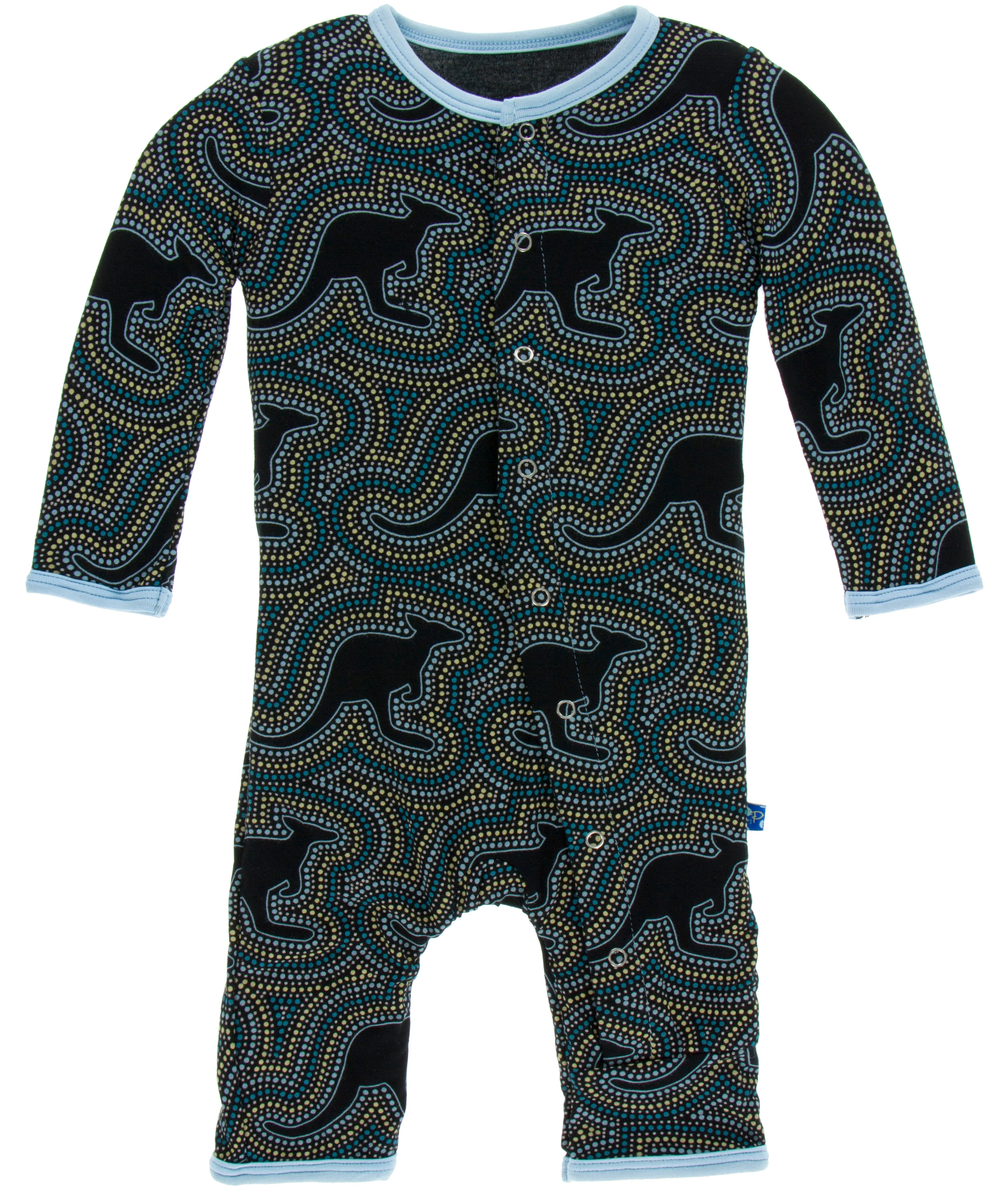 KicKee Pants Midnight Kangaroo Coverall with Snaps