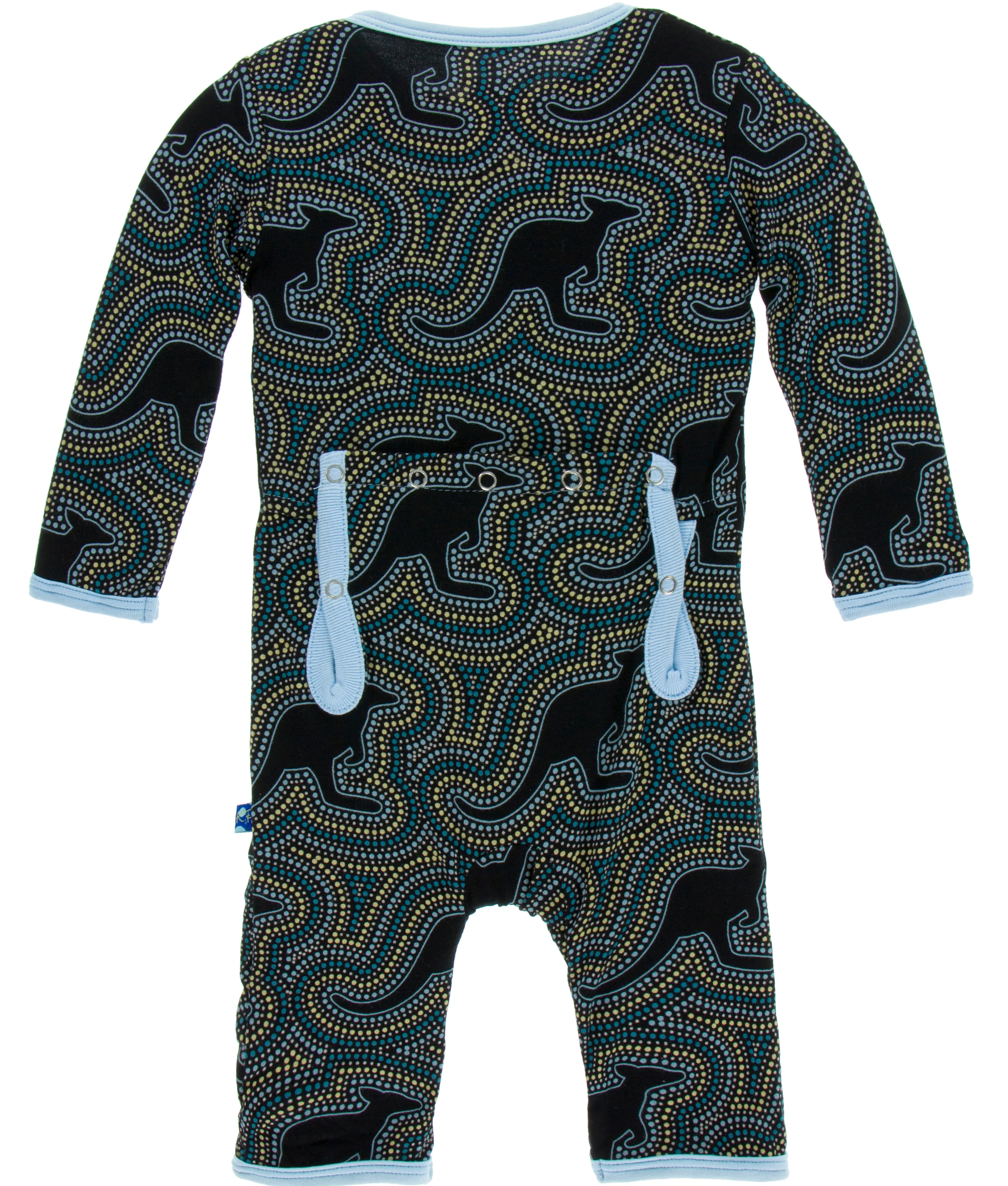KicKee Pants Midnight Kangaroo Coverall with Snaps