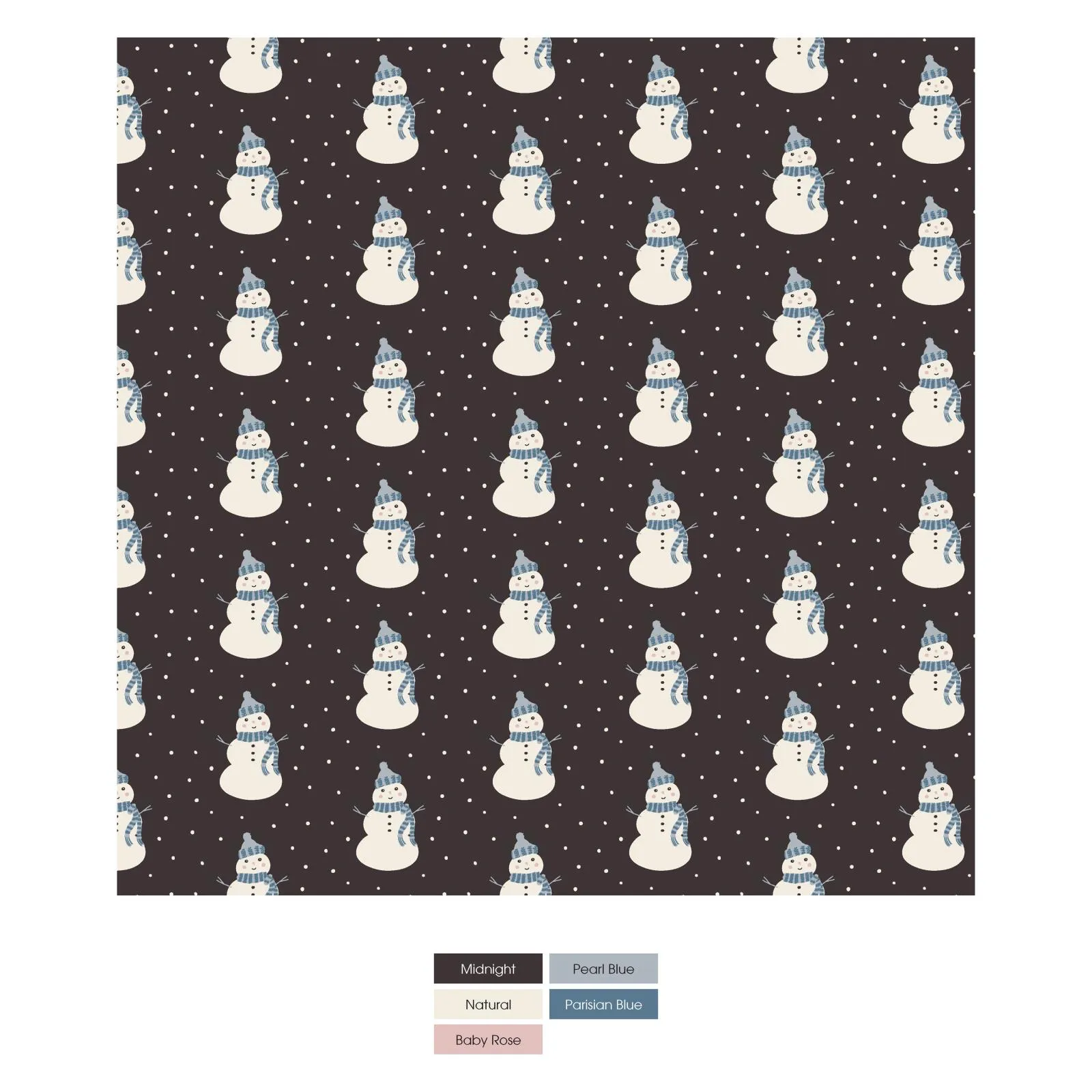 KicKee Pants Midnight Tiny Snowman Coverall with 2 Way Zipper