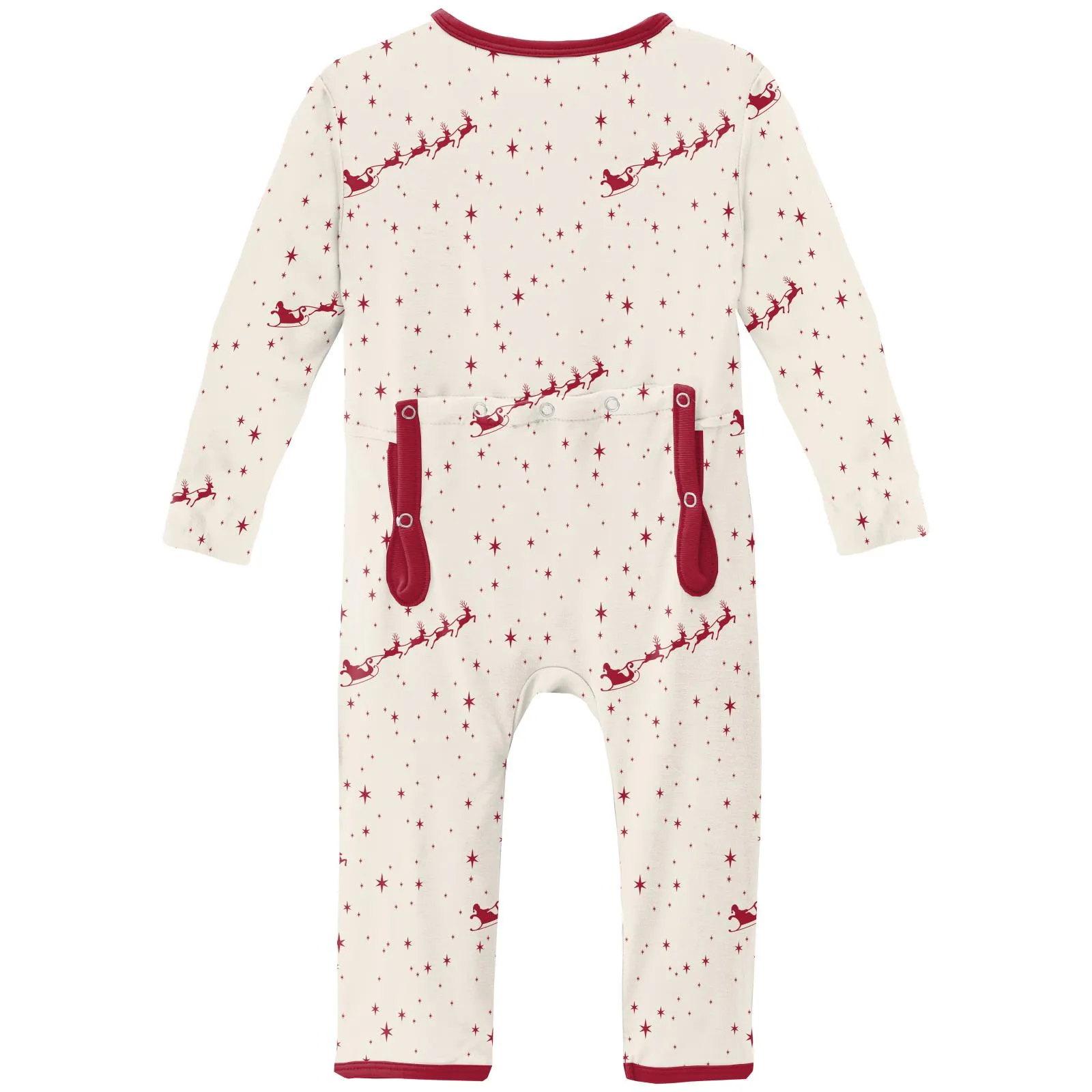 KicKee Pants Natural Flying Santa Coverall with Zipper