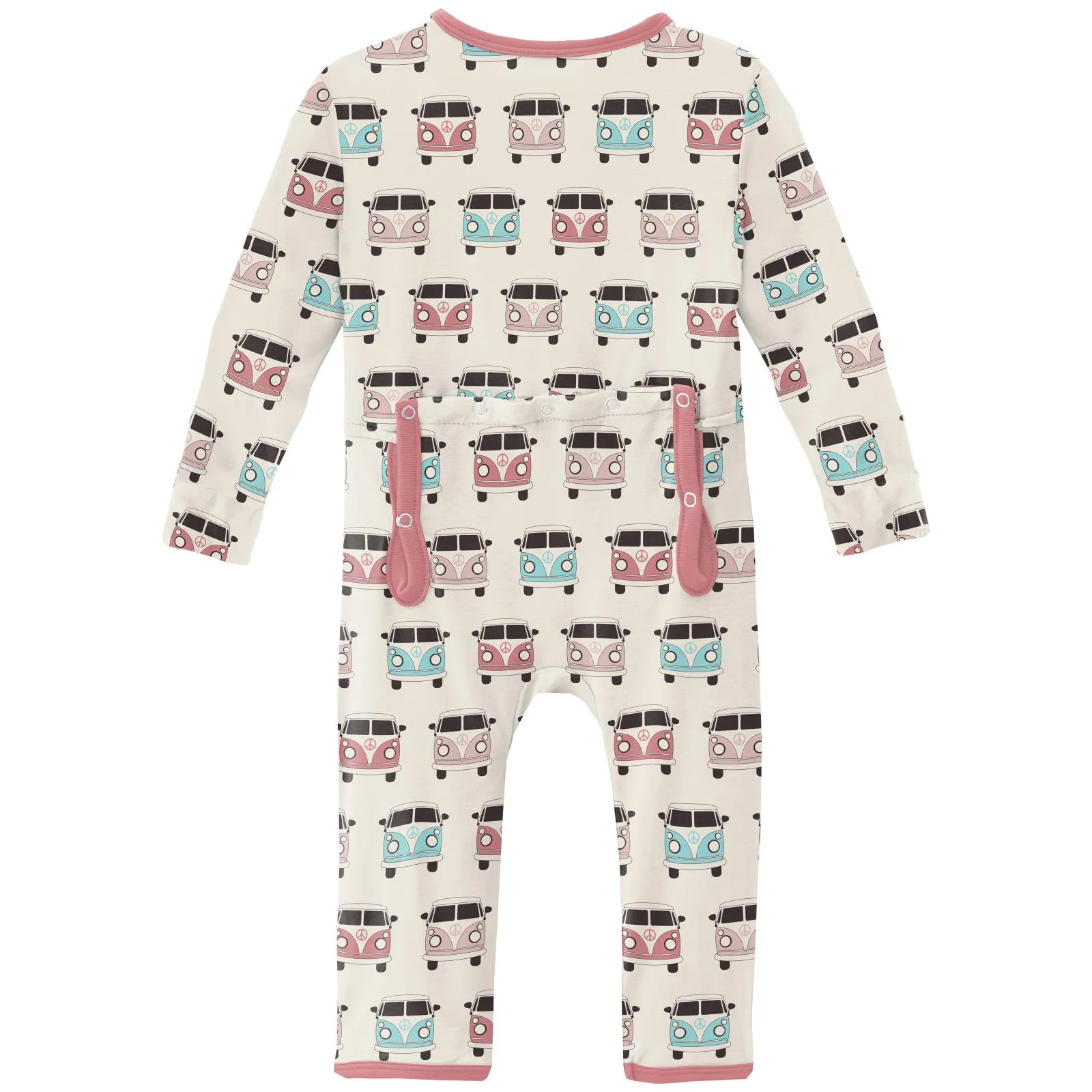 KicKee Pants Natural Vintage Vans Coverall with Zipper