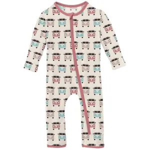 KicKee Pants Natural Vintage Vans Coverall with Zipper