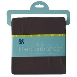 KicKee Pants Solid Fitted Crib Sheet (Midnight)