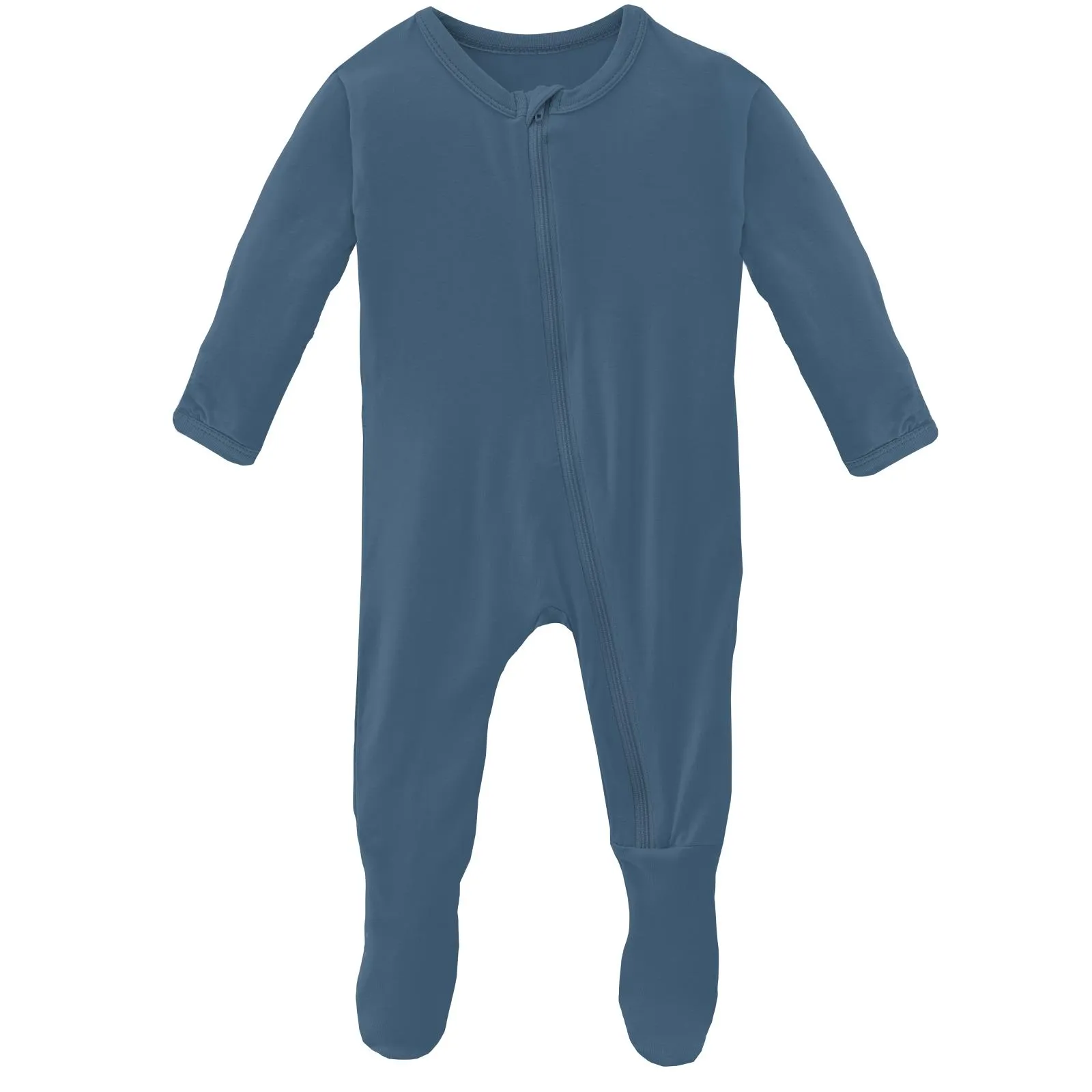 KicKee Pants Solid Twilight Footie with Zipper