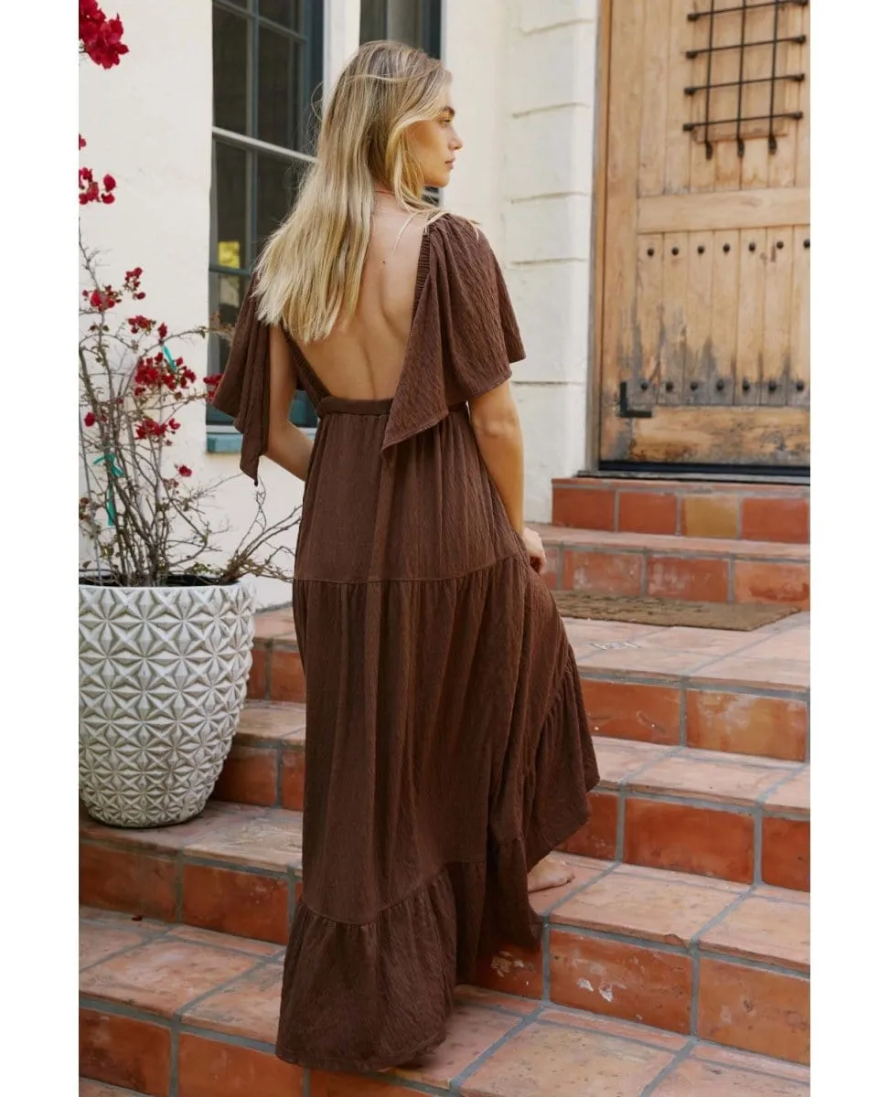 La La Maxi Dress Fondue Fudge
