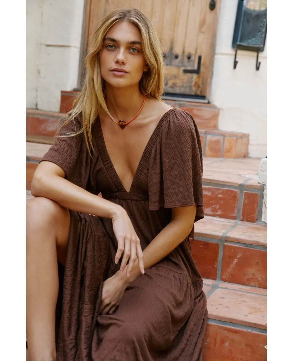 La La Maxi Dress Fondue Fudge