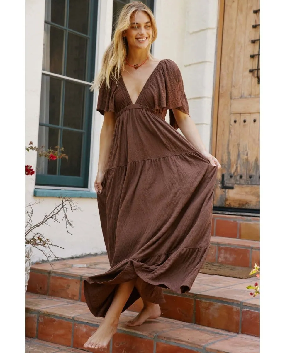 La La Maxi Dress Fondue Fudge