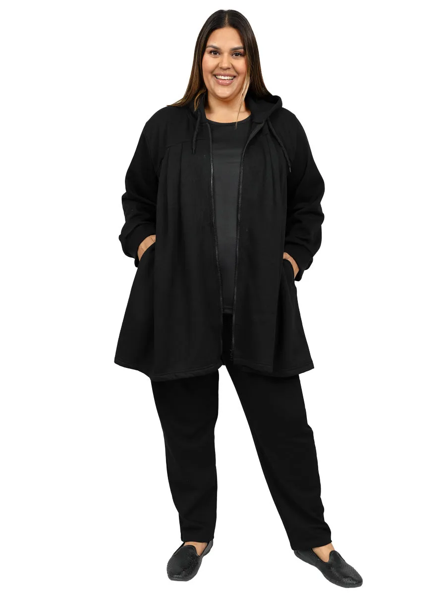 Lenora Fleece Jacket - Black