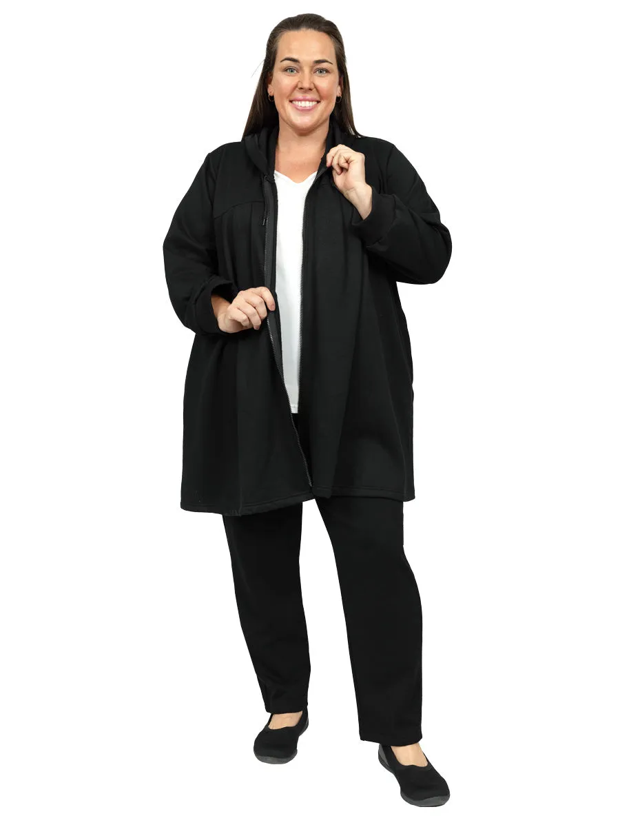 Lenora Fleece Jacket - Black
