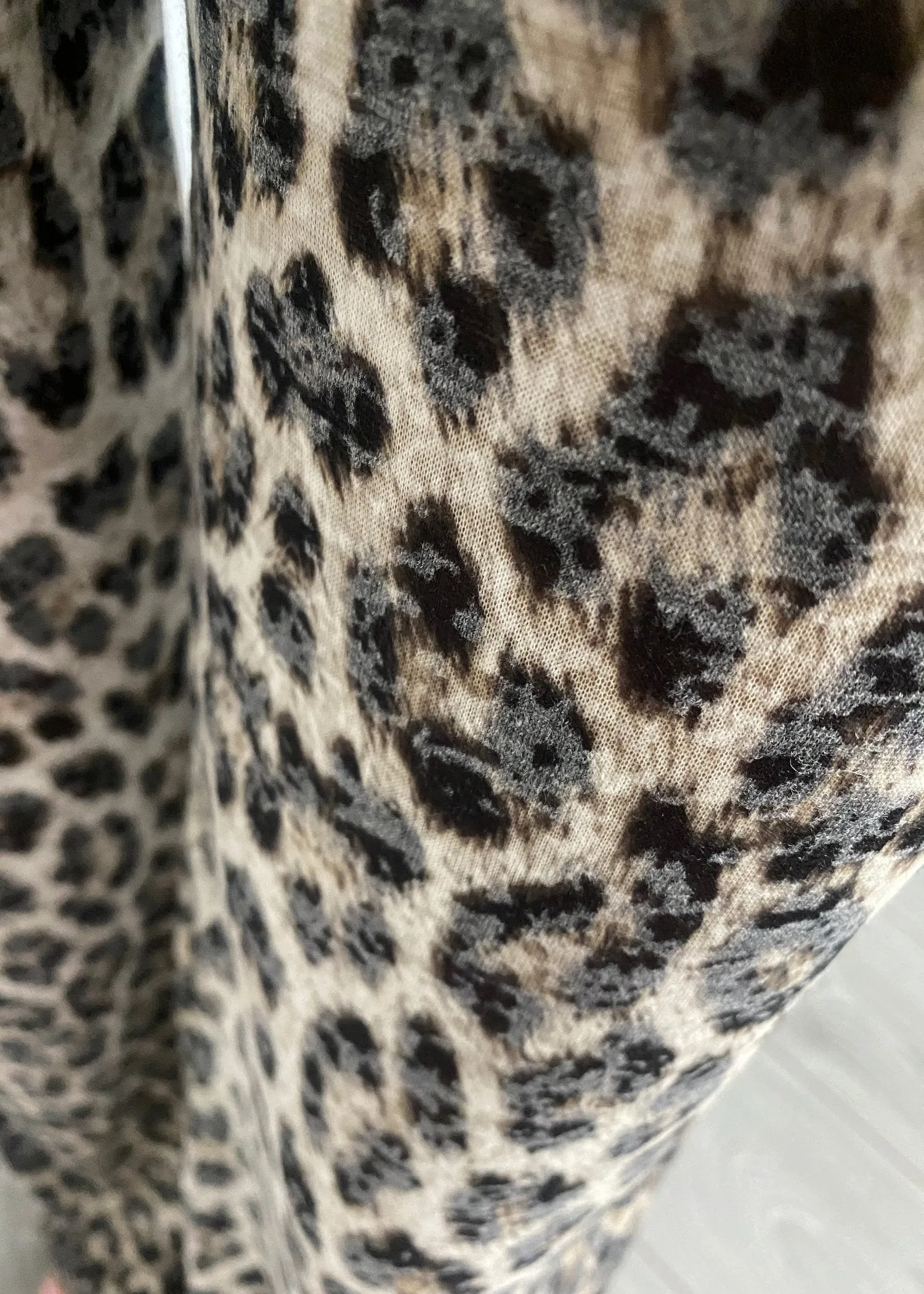 Leopard Straight Leg Jersey Trousers