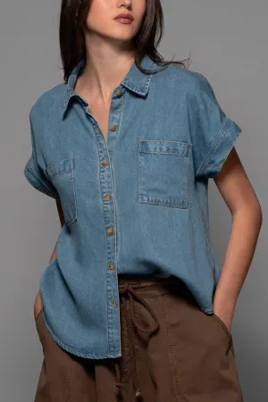 Lightweight Denim Top