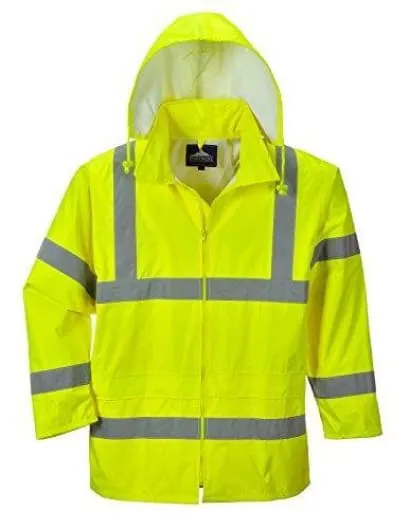 Lightweight Foul Weather Hi-Vis Waterproof Budget Rain Jacket Portwest H440