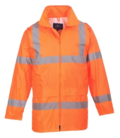 Lightweight Foul Weather Hi-Vis Waterproof Budget Rain Jacket Portwest H440