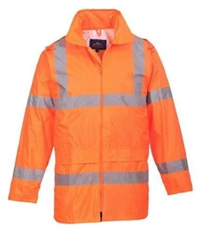 Lightweight Foul Weather Hi-Vis Waterproof Budget Rain Jacket Portwest H440