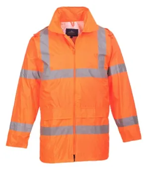 Lightweight Foul Weather Hi-Vis Waterproof Budget Rain Jacket Portwest H440