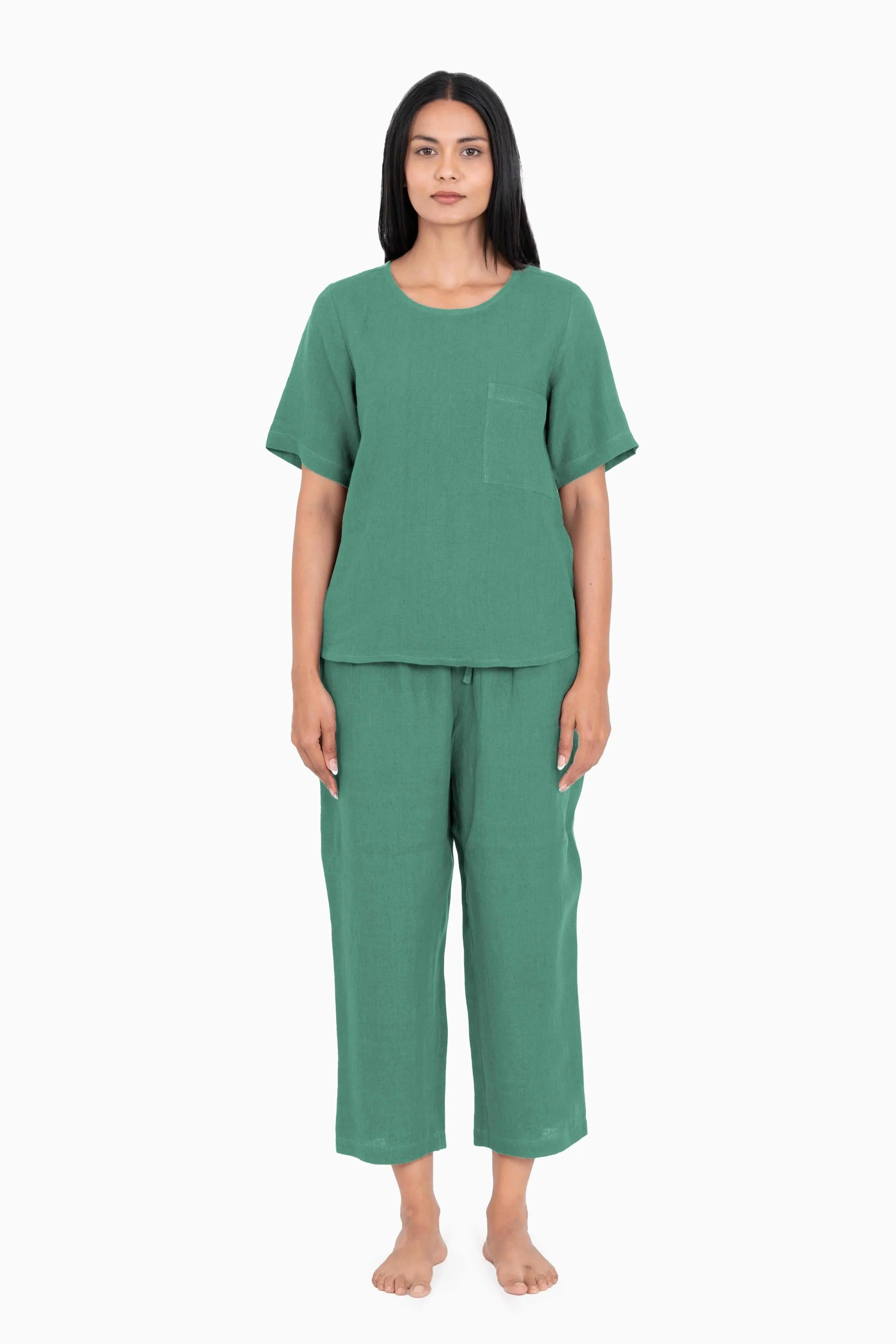 Linen Dewey Co-Ord Set-Muted Mocha