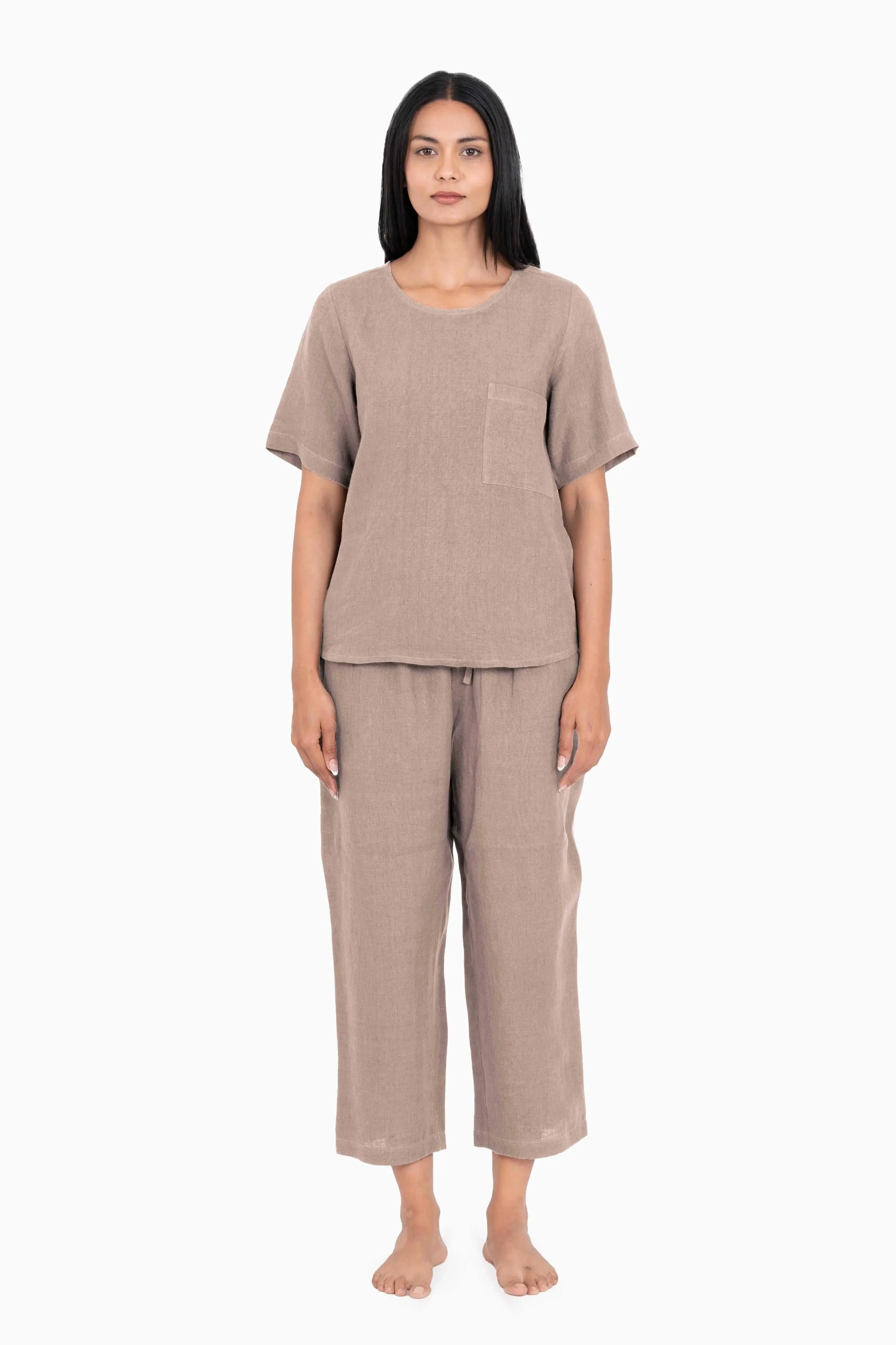 Linen Dewey Co-Ord Set-Sunburnt Yellow