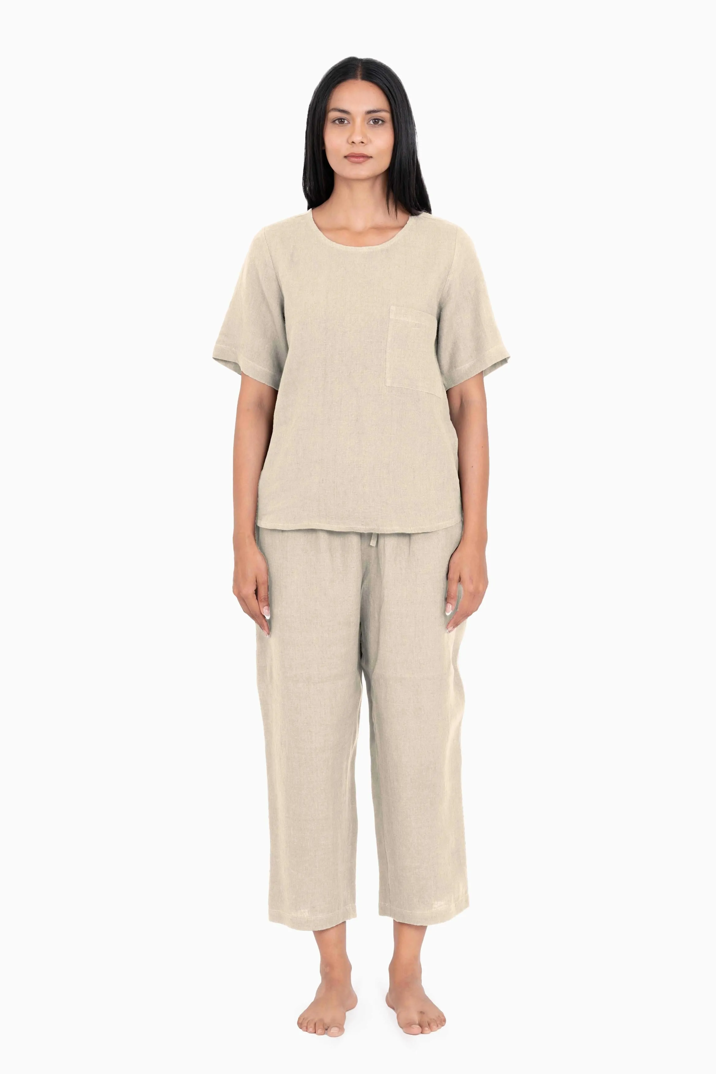 Linen Dewey Co-Ord Set-Sunburnt Yellow
