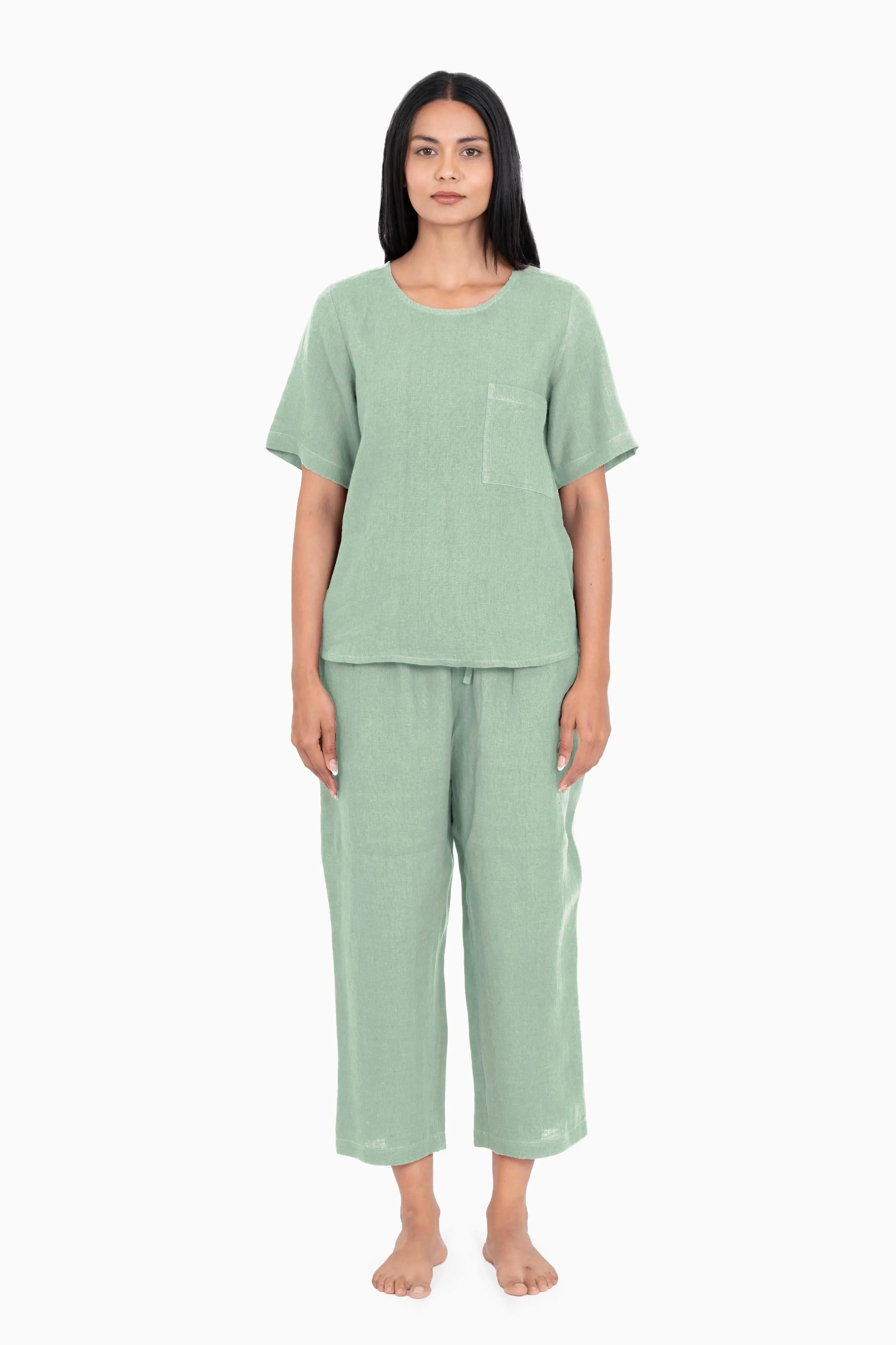 Linen Dewey Co-Ord Set-Sunburnt Yellow