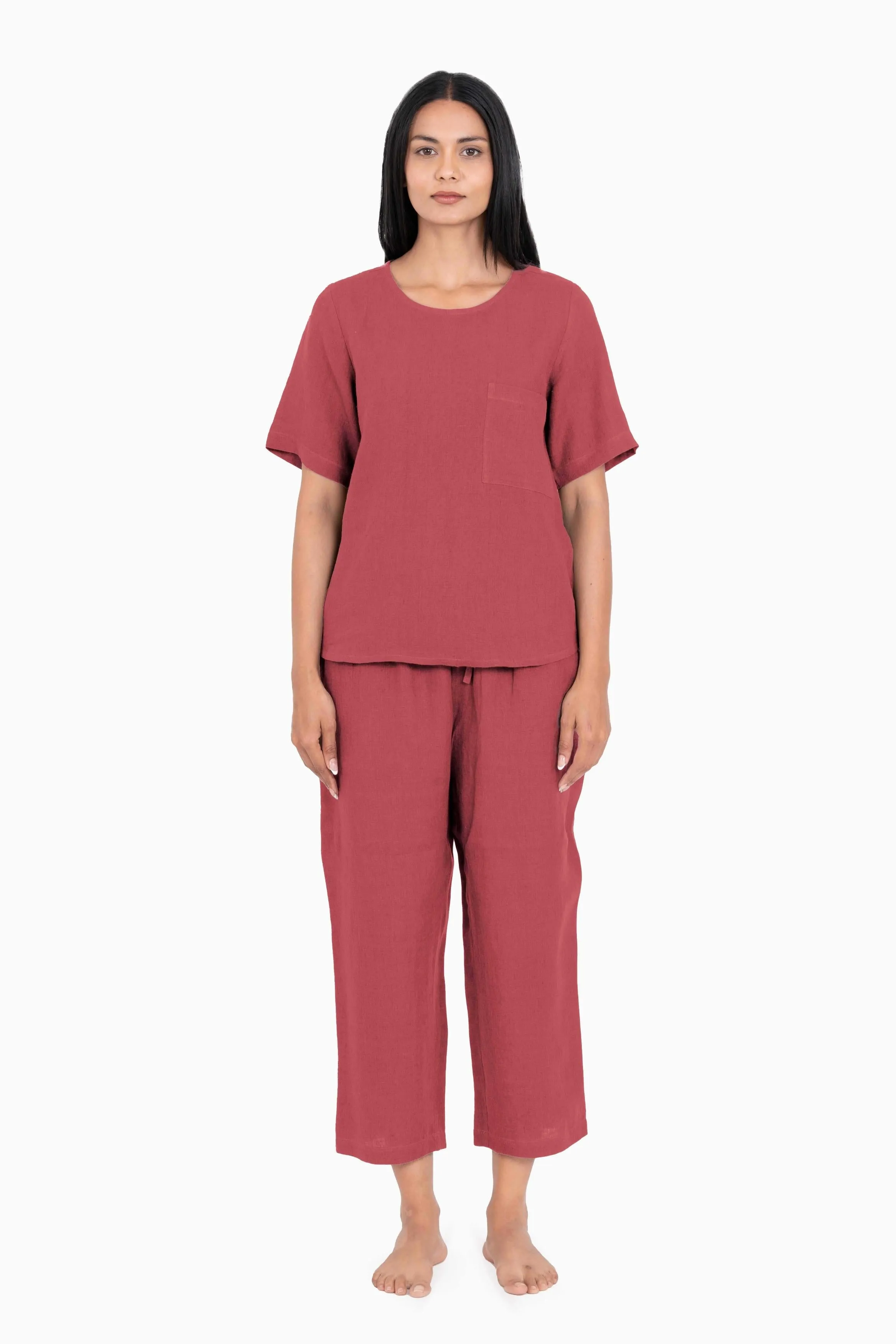 Linen Dewey Co-Ord Set-Sunburnt Yellow