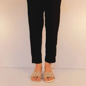 Linen Trouser Pant - Soft - All Season - Black - ZT159