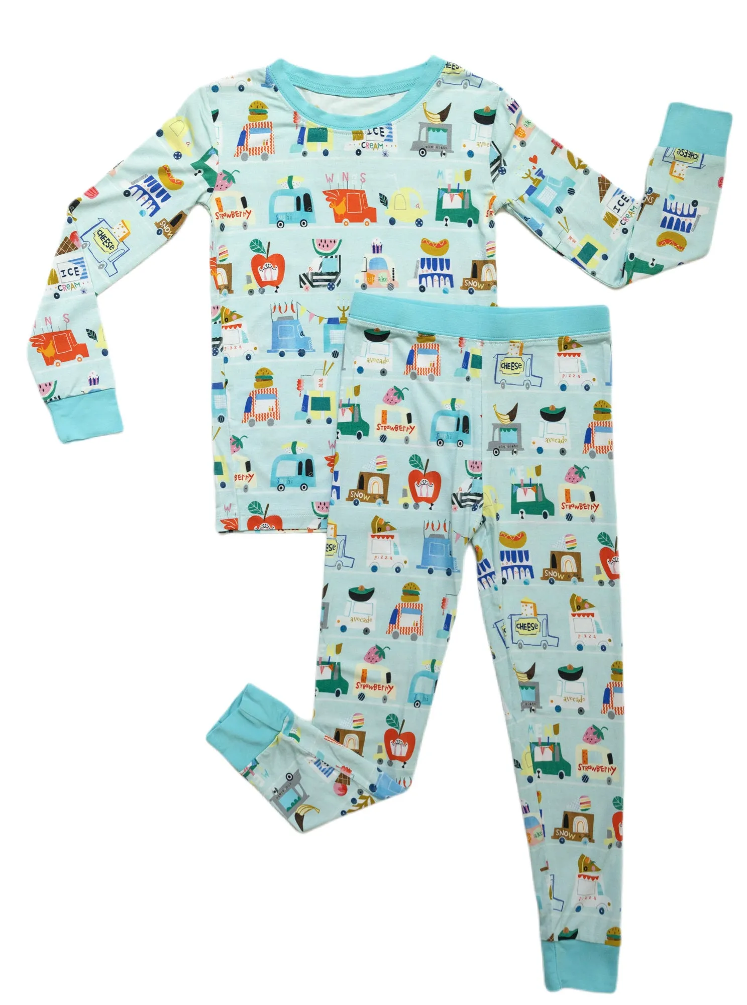 Little Sleepies Food Trucks L/S 2pc Pajama Set