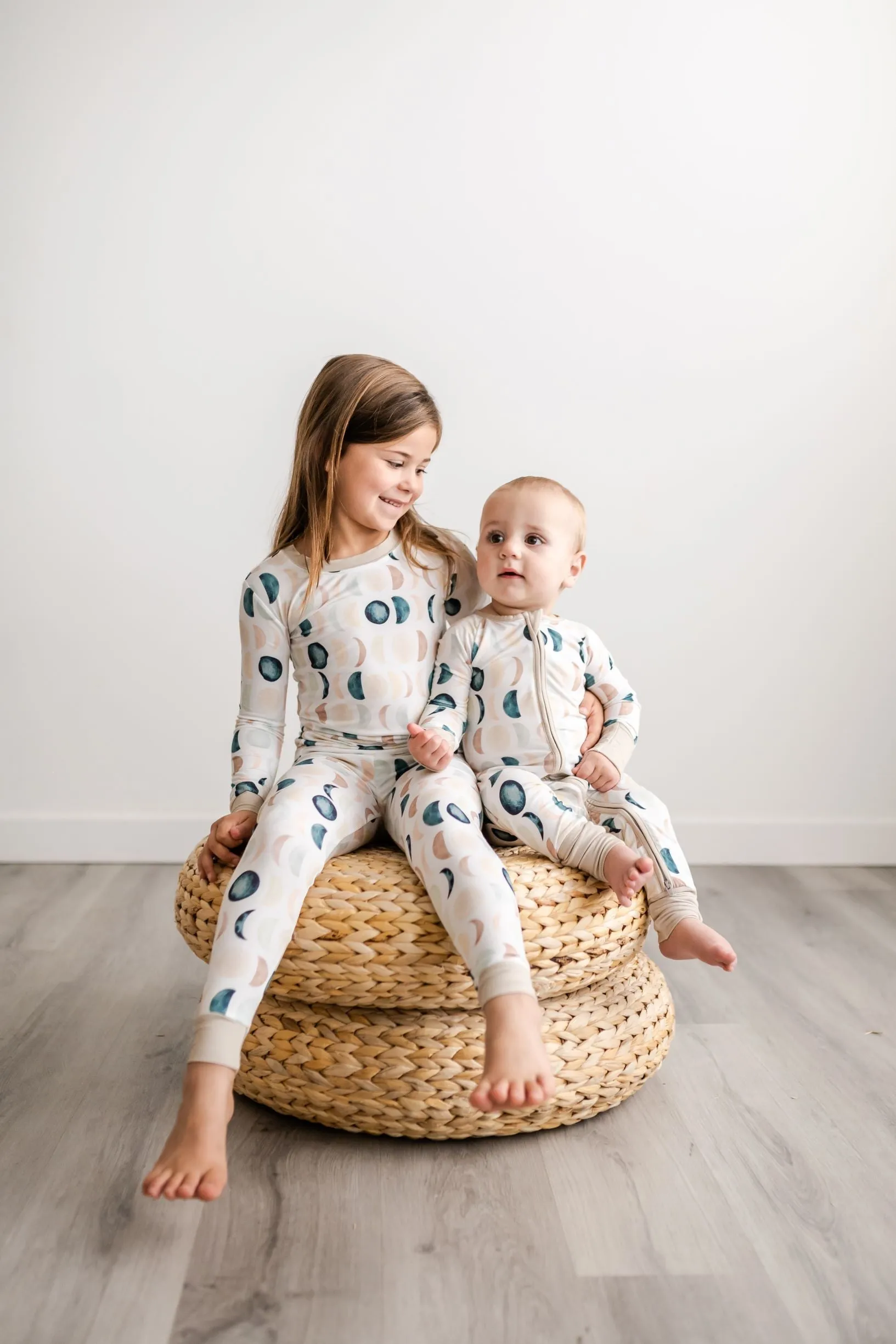 Little Sleepies Luna Neutrals Bamboo 2pc Pajama Set