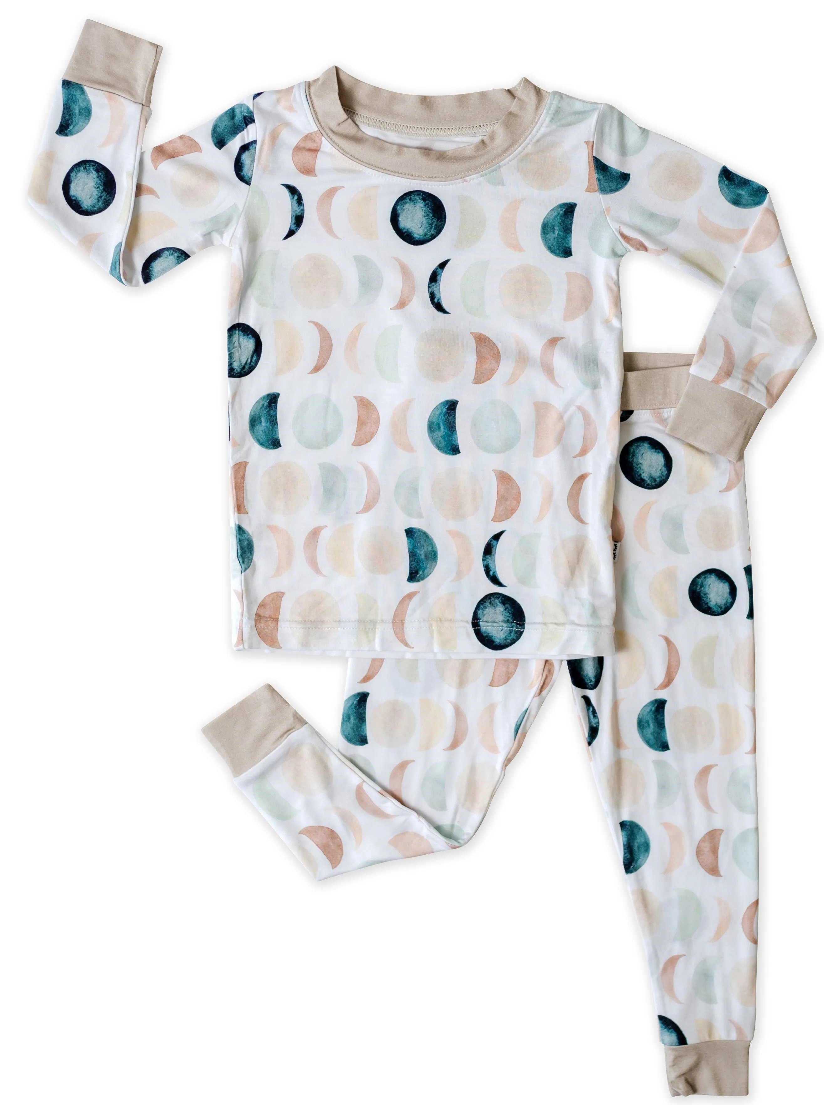 Little Sleepies Luna Neutrals Bamboo 2pc Pajama Set
