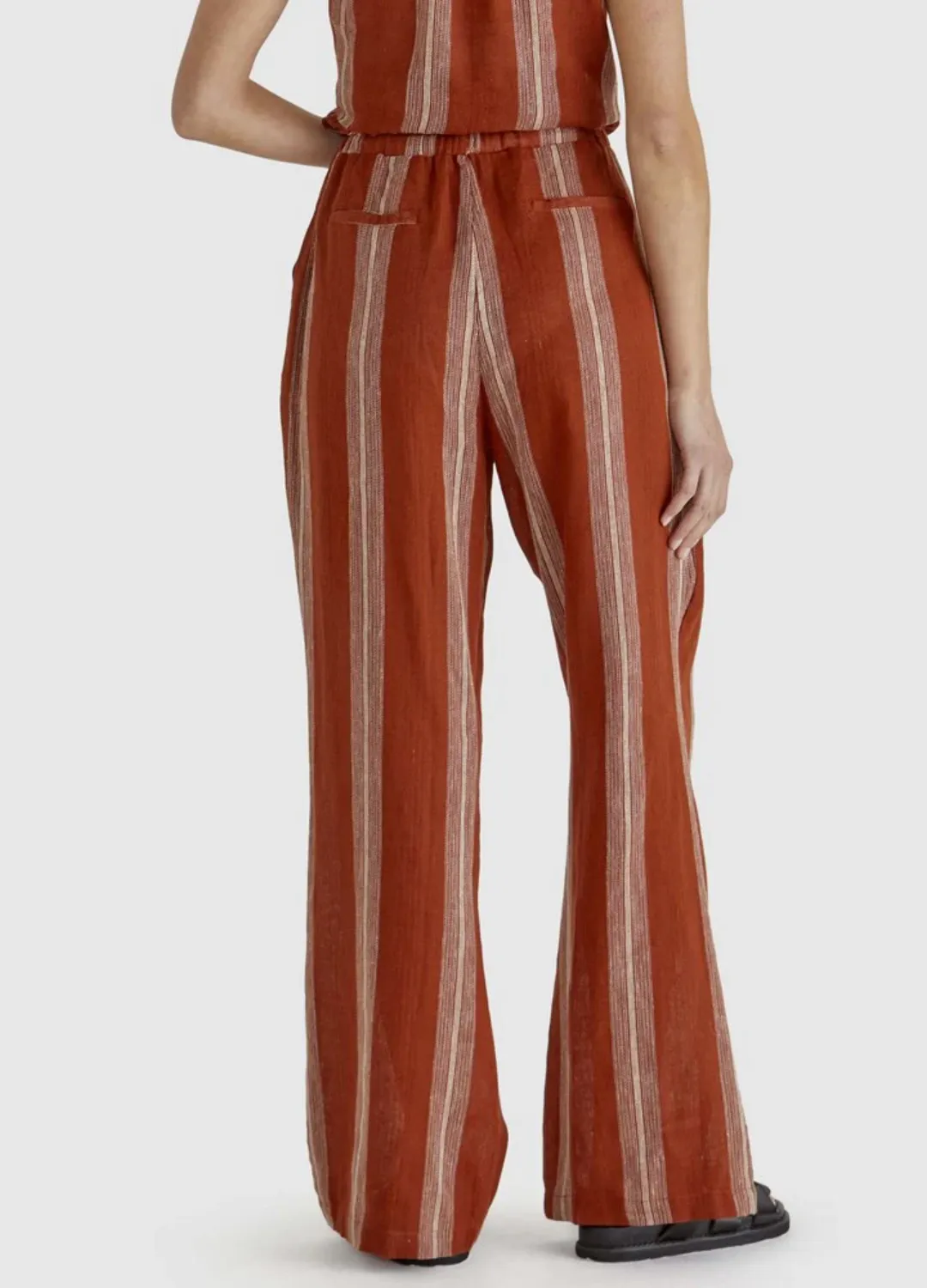 Lizzy Pant - Rust Stripe