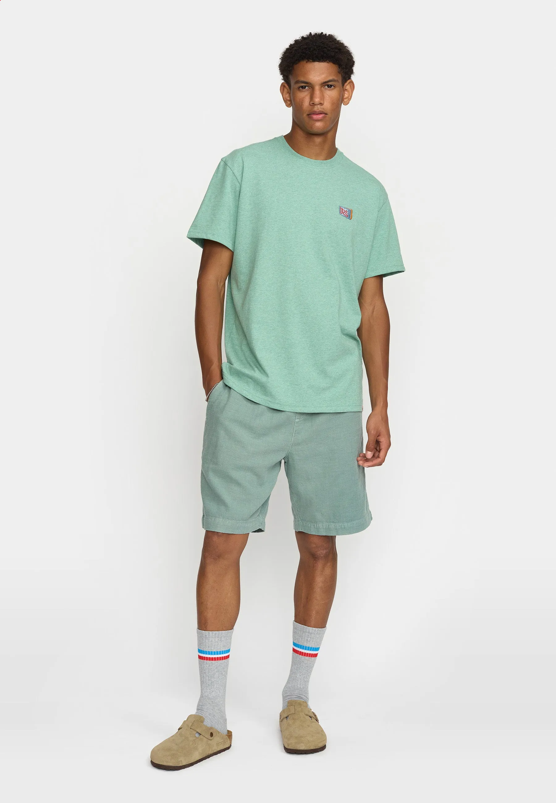 Long Casual Shorts / 4070 - Dustgreen