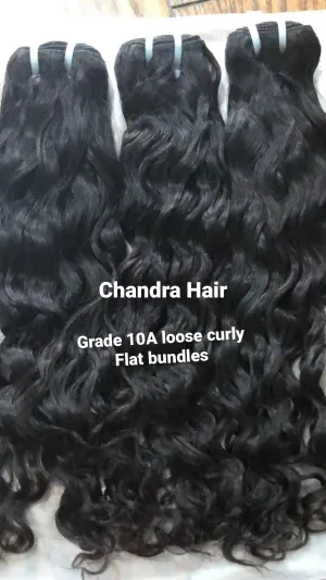 Loose Curly 10A Virgin Hair (flat bundle)