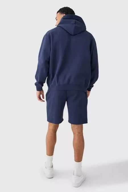 LOOSE FIT BLUE JERSEY SHORT