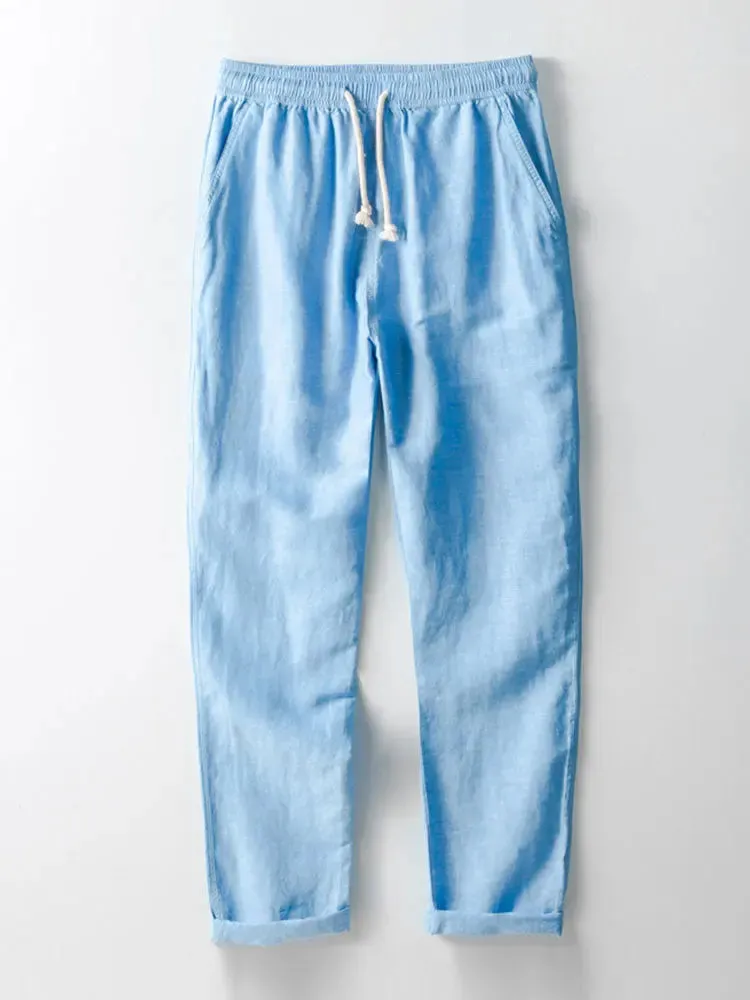 Loose straight ladies' pants