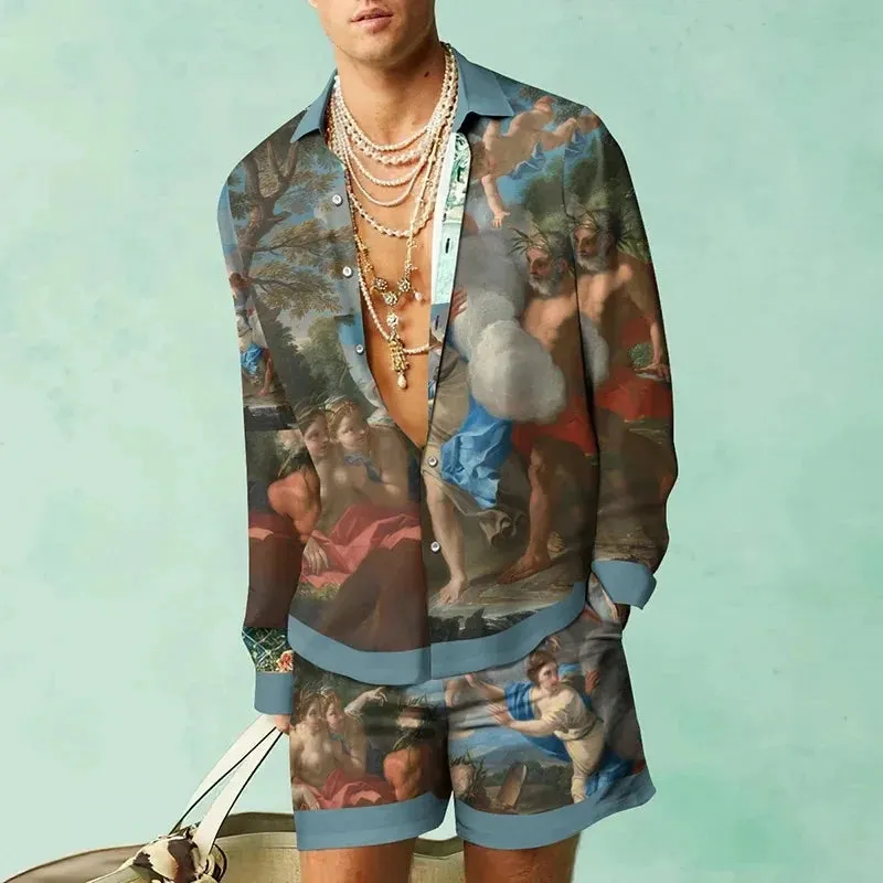 Luxury European Beach shorts set