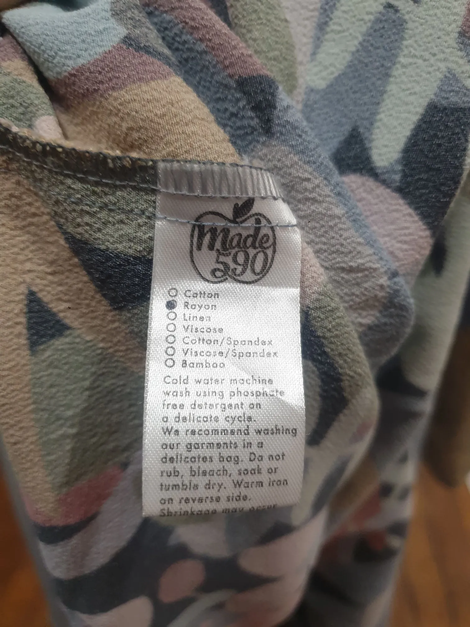 Made 590 unique print skirt size small