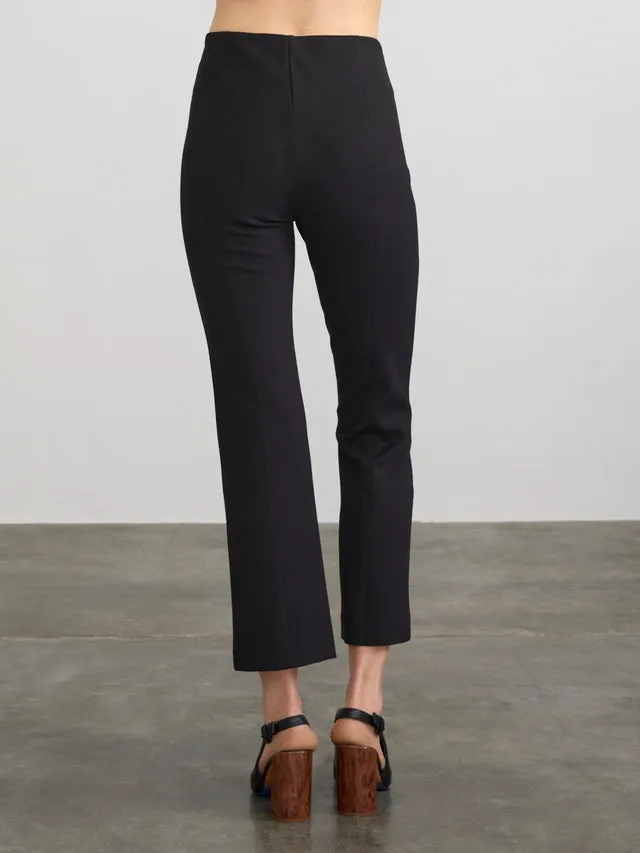 Margaret O'Leary Cropped Flared Pants in Black