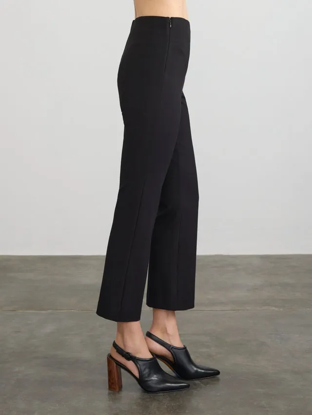 Margaret O'Leary Cropped Flared Pants in Black