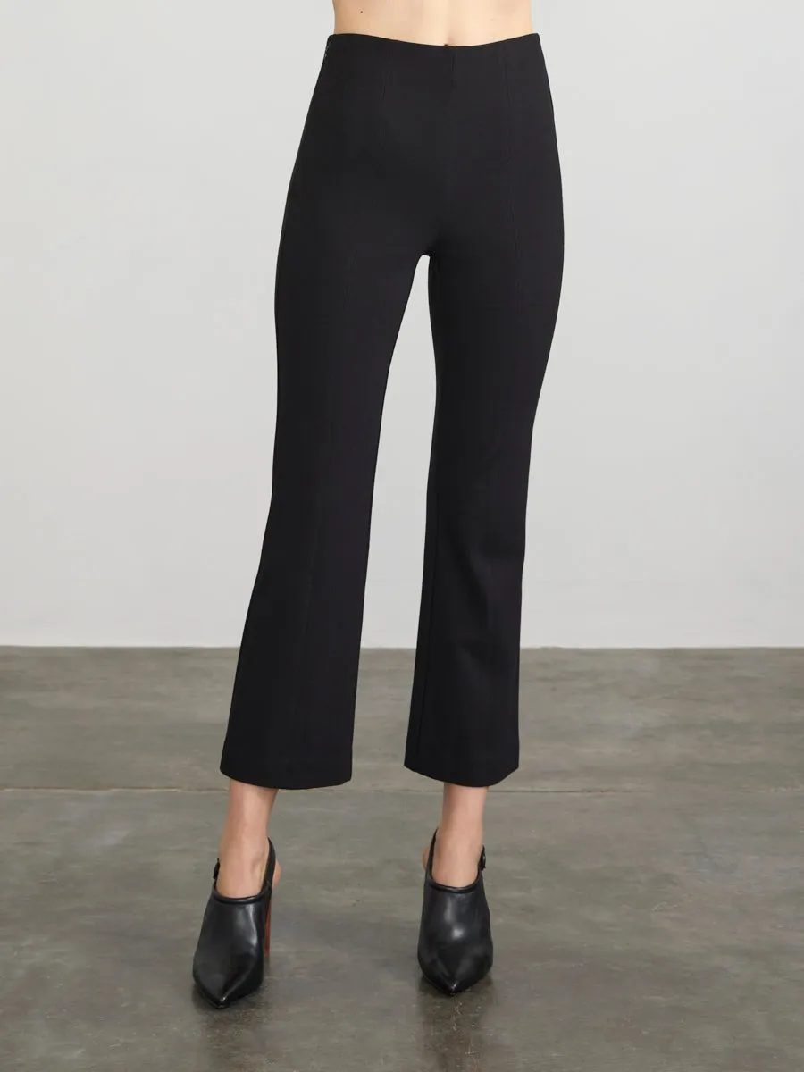 Margaret O'Leary Cropped Flared Pants in Black