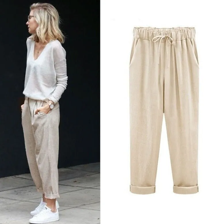 Marigold | Cotton Linen Trousers