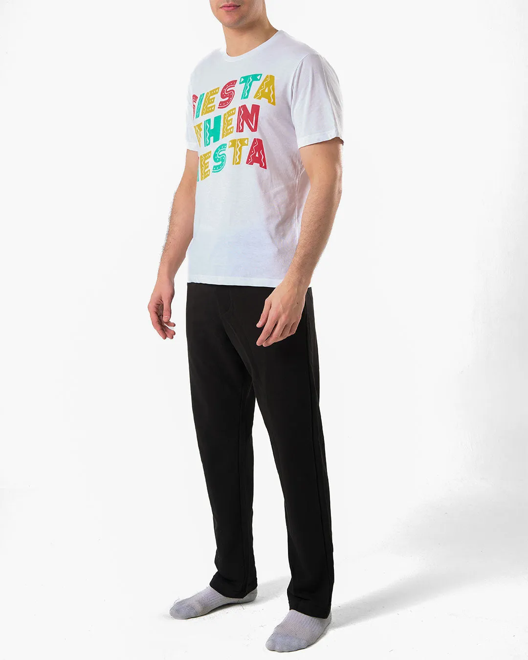 Men Short Sleeves Pj with Pants