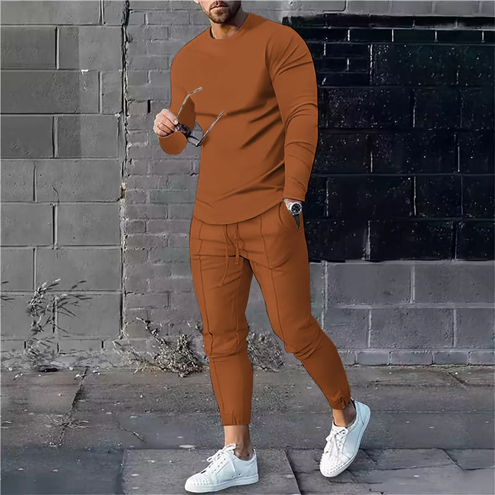Mens Solid Color Sienna Tracksuit Sets