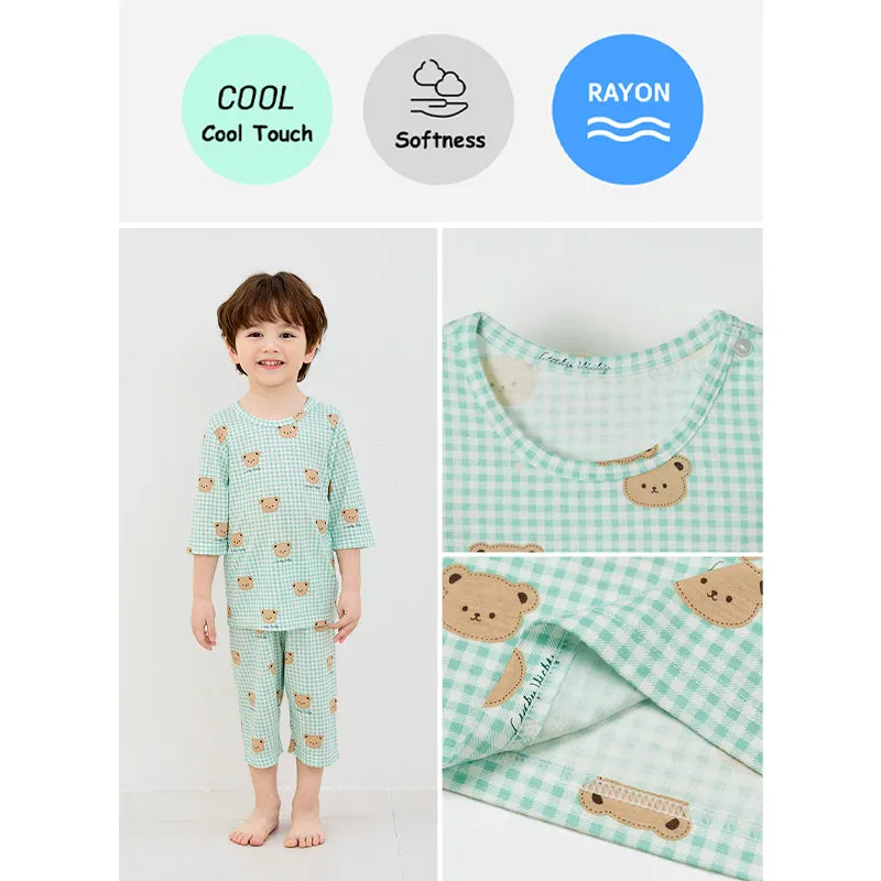 Mint Cutie Bear 3/4 Set (Cooling Rayon) 2504U04