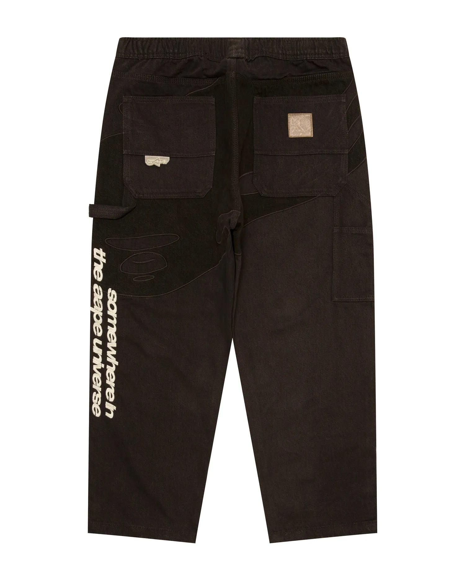 Moonface logo relaxed fit pants
