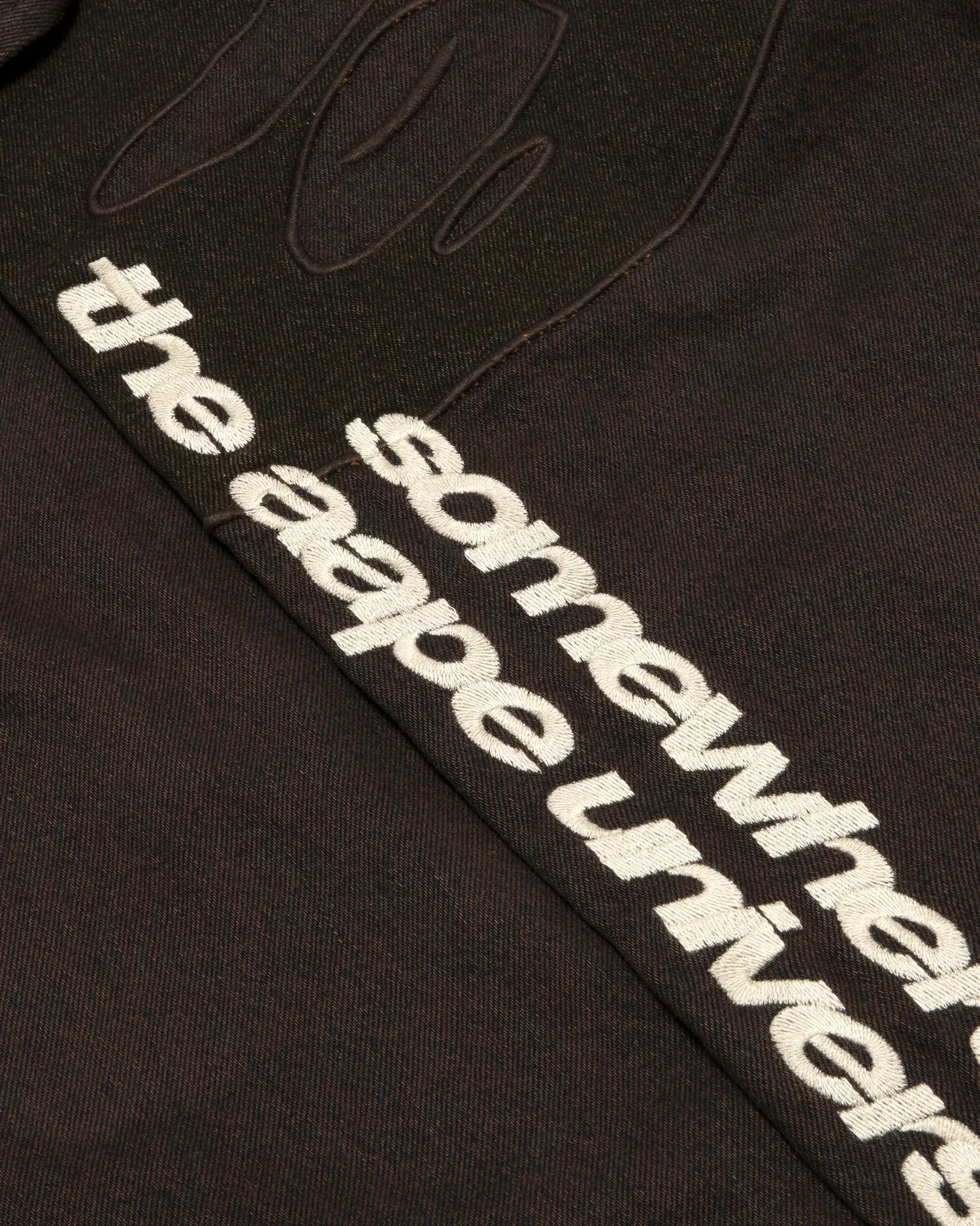 Moonface logo relaxed fit pants