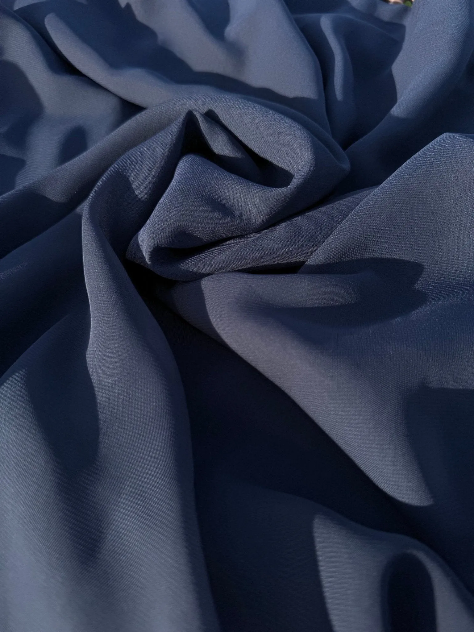 Navy Blue Chiffon Fabric
