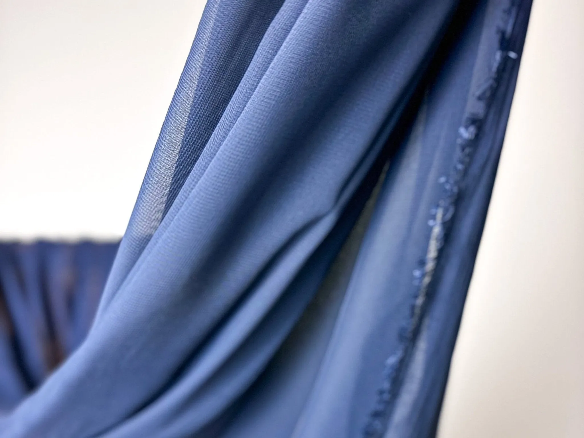 Navy Blue Chiffon Fabric