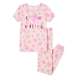 New George Girls' Pajamas 2-Piece Set, Sz 10-12 Kids Girls, "Choose Kindness"