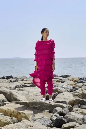 New Season Summer/Fall 24-Pants Tassle SE Cotton Pink-MT Tassle SE Pants-KA ML Pink-Fashion Edit Mati