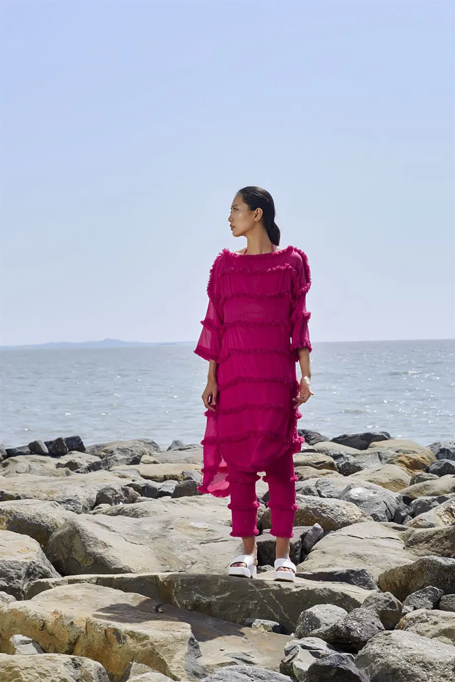 New Season Summer/Fall 24-Pants Tassle SE Cotton Pink-MT Tassle SE Pants-KA ML Pink-Fashion Edit Mati